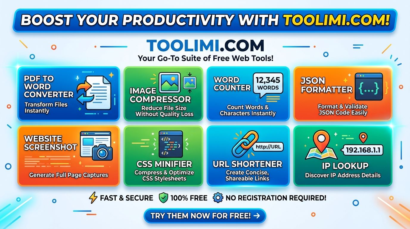 Toolimi - Free Online Tools Platform